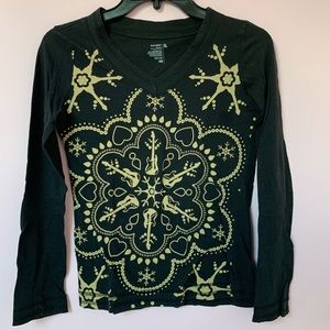 Long Sleeve T-Shirt with rock star design